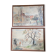 Aquarelles. année. 30