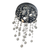 Ceiling light with drop crystals
