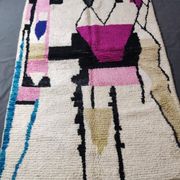 Berber rug in natural wool 2.5 x 1.5 m
