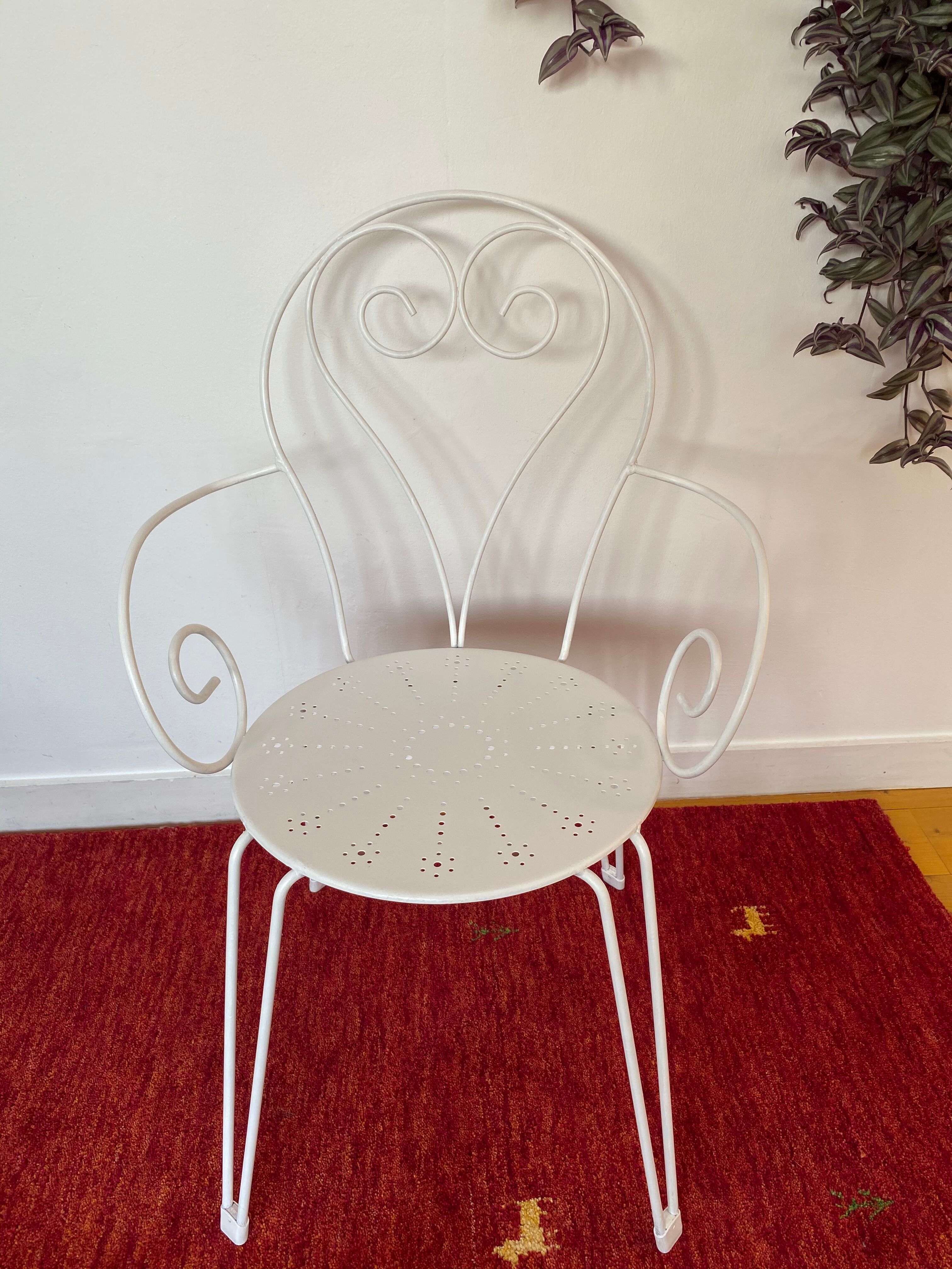 Wrought iron garden furniture