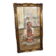 Large Framed Watercolor - An Elegant Woman - Signed 1900s