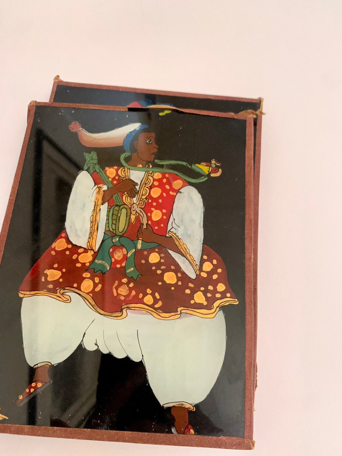 Six Suweer - painting fixed under glass