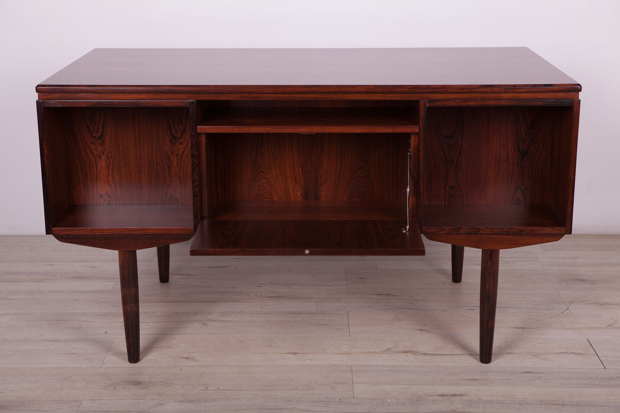 Rosewood desk by J. Svenstrup for A.P Mobler, 1960s