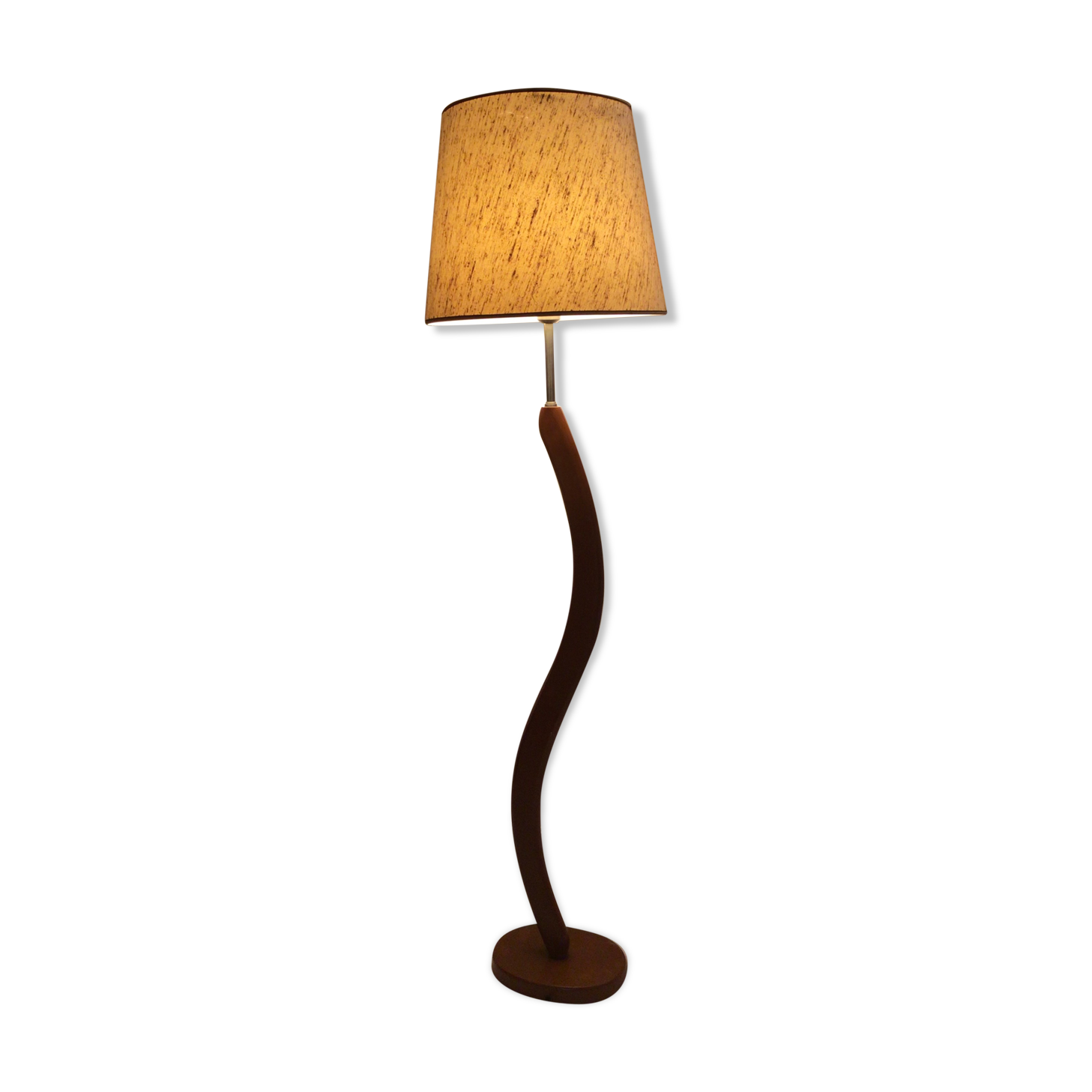 Vintage streetlight in stylized shape wood