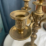Brass candlesticks 3 branches