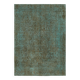 1970s 232 cm x 319 cm turquoise wool carpet