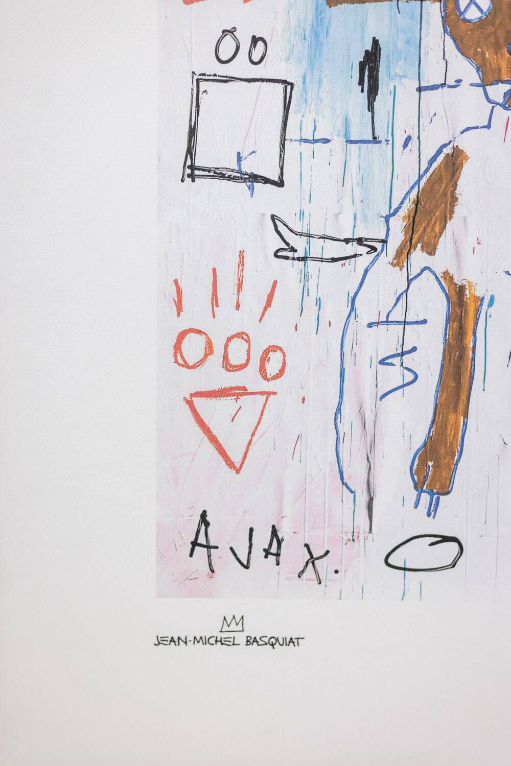 Jean-Michel Basquiat. Sérigraphie en couleurs numérotée. Années 1990.
