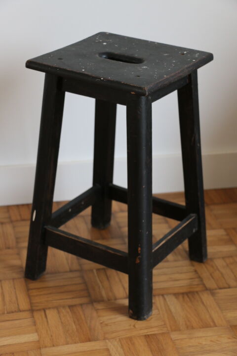 Black oak stool 460mm