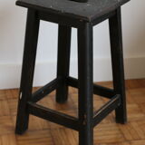 Black oak stool 460mm
