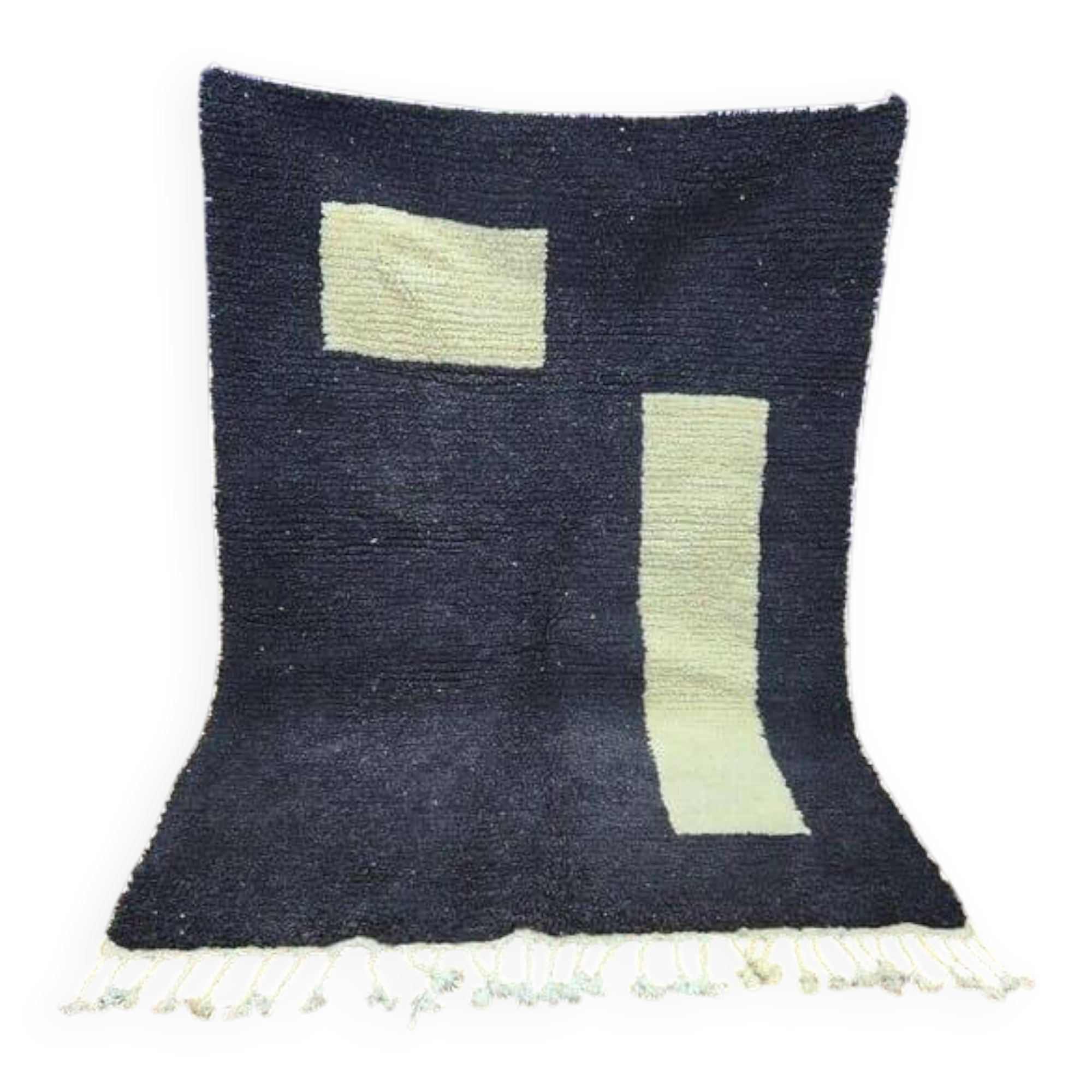 Moroccan pure wool Berber rug size 100 x 200 cm