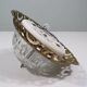 Vintage ceiling light, round, cut glass
