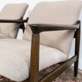 Kvadrat Customizable Pair Of Restored Mid Century Armchairs, 1960's