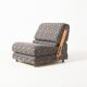 Modular folding chair, former Czechoslovakia in fabric and leather, 1970s