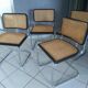Suite of 4 chairs Cesca B32 by Marcel Breuer vintage year 1992