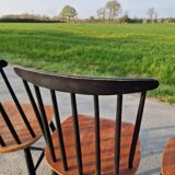 Set of 6 Fannett Scandinavian chairs by Ilmari Tapiovaara 1960.