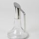 Riedel Mesa Elegant Silver & Crystal Carafe, Decanter, Pitcher, Italy, 1980s