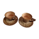 Vallauris tea cup duo
