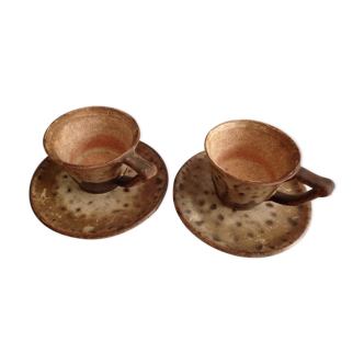 Vallauris tea cup duo