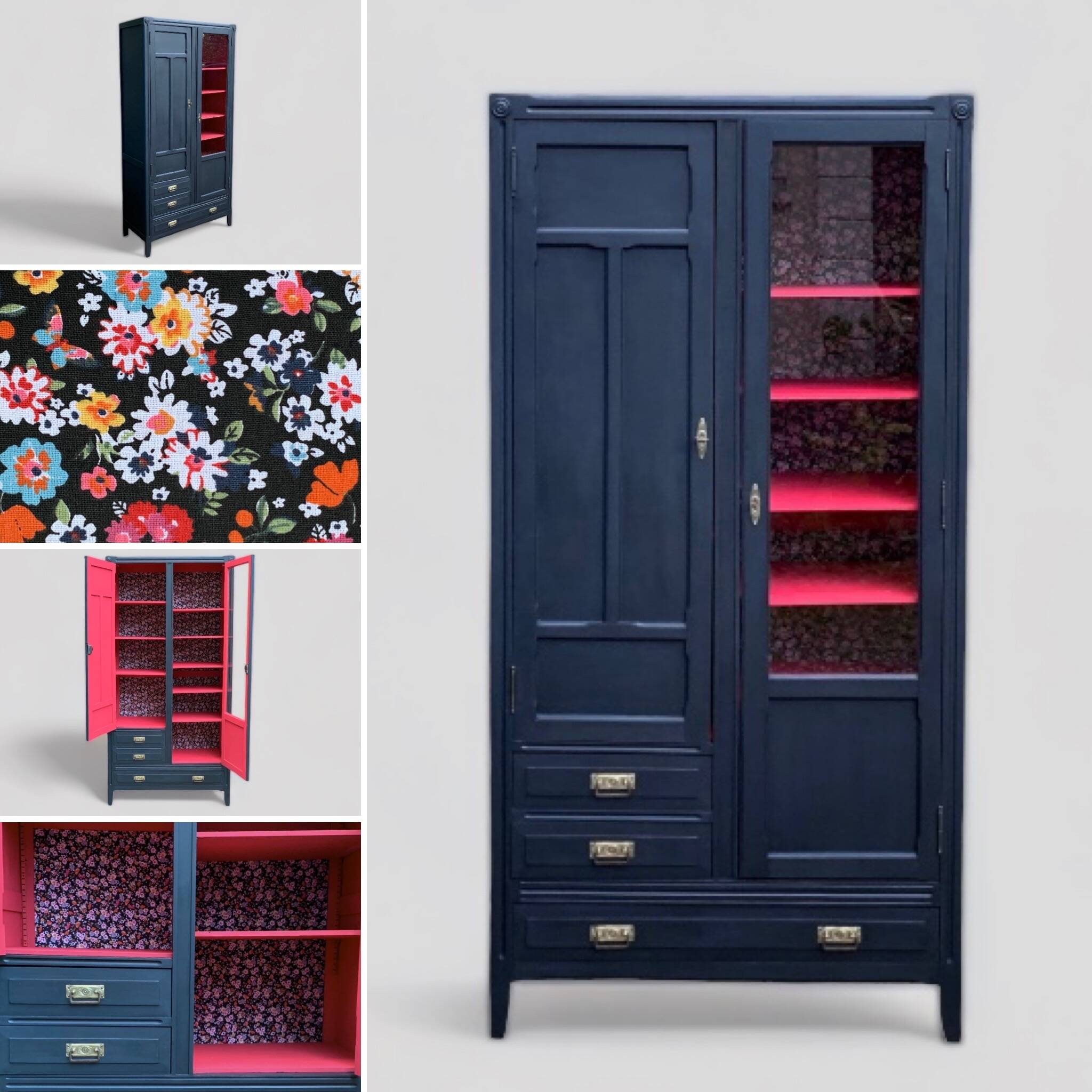 Parisian glazed hotel wardrobe 1930