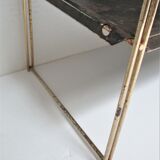 Wall shelf black metal weathered metal