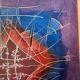 Original Abstract Table - "Admiral" by Christian Guillot 61x50cm