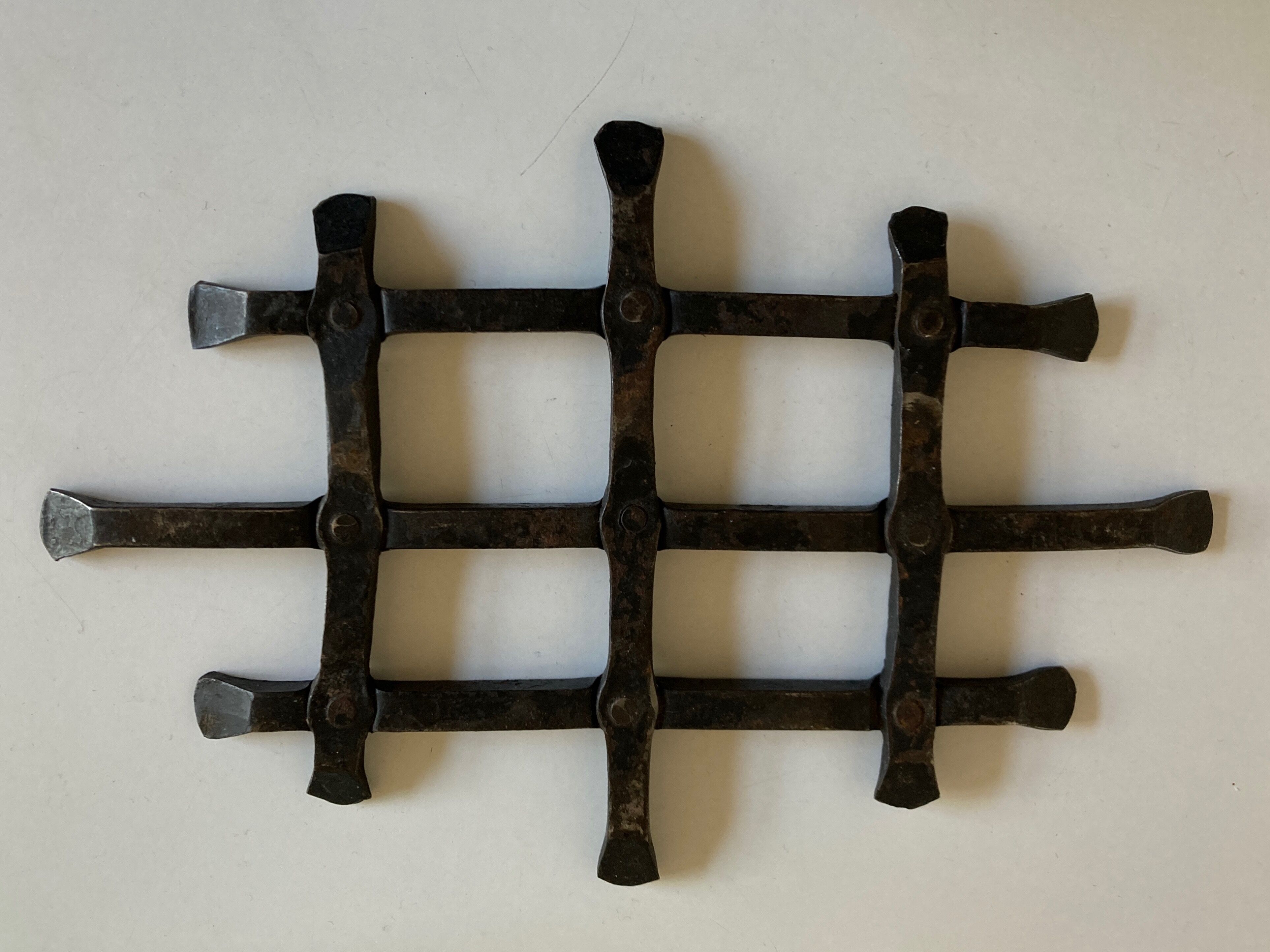 Atelier Marolles triflies in beaten iron 1970