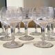 9 verres à vin guillochés déb. XXème