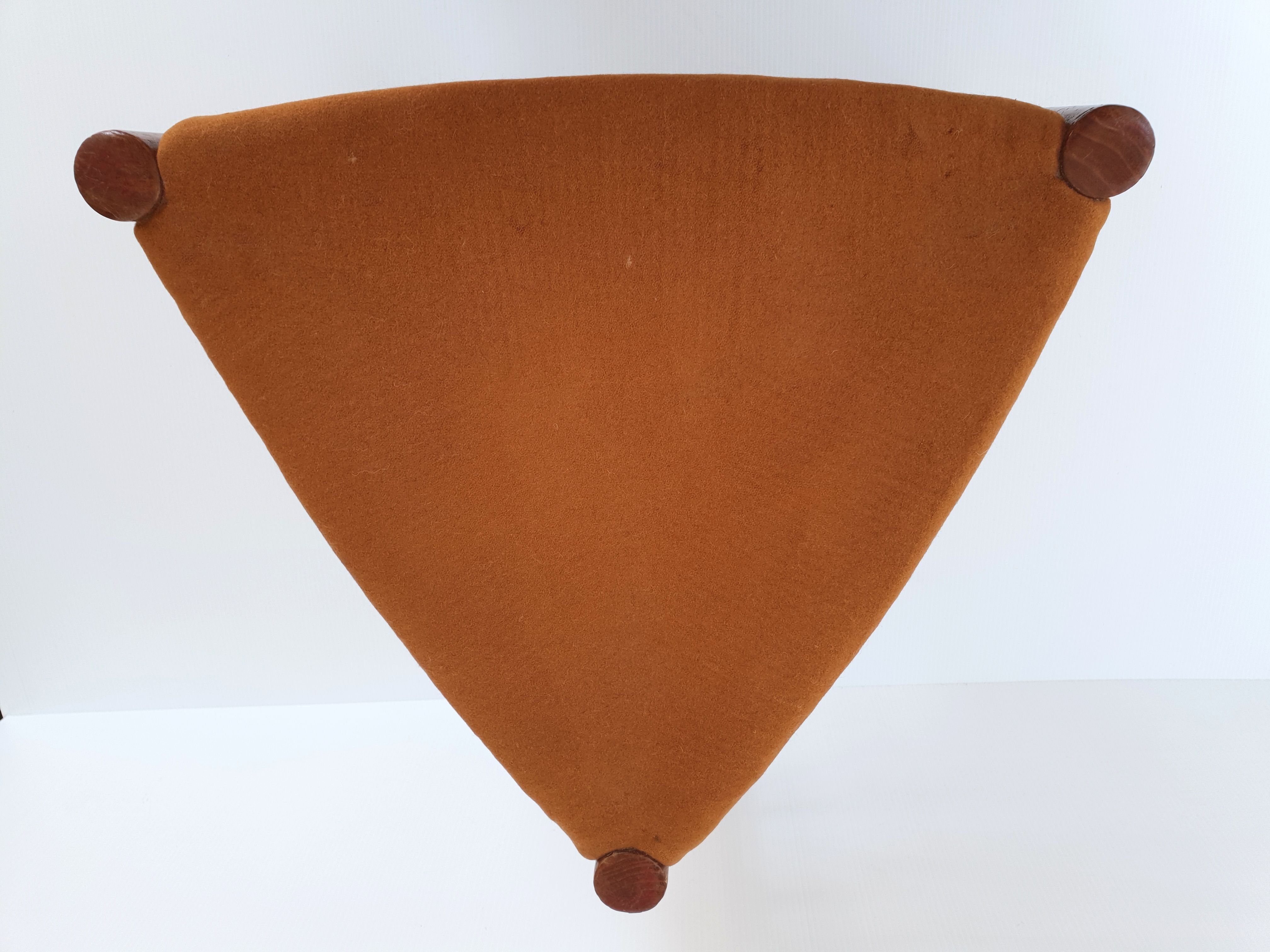 Scandinavian teak stool 1960