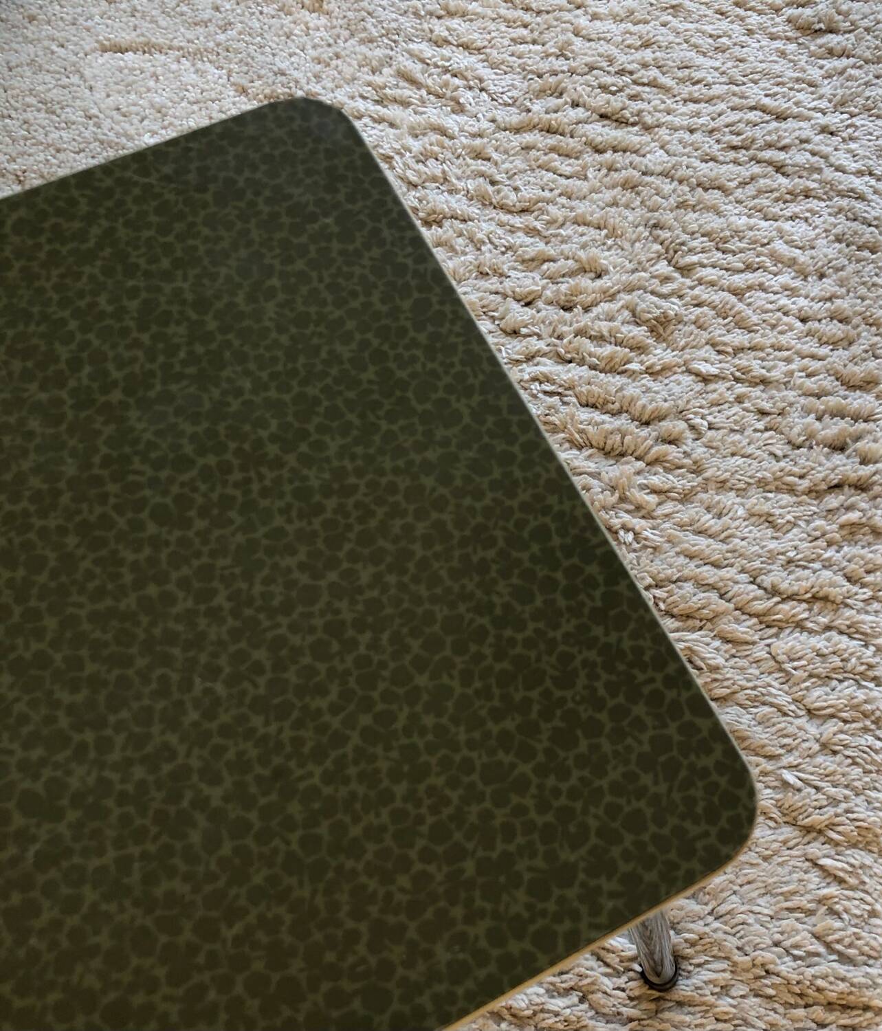 Vintage khaki formica stool