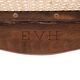 Paire de chaises d'appoint en canne de style Louis XV peintes en or et vert.