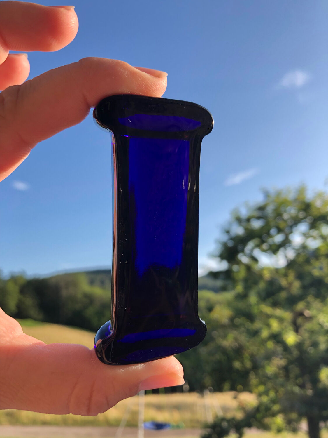 Set 6 glass knife holders