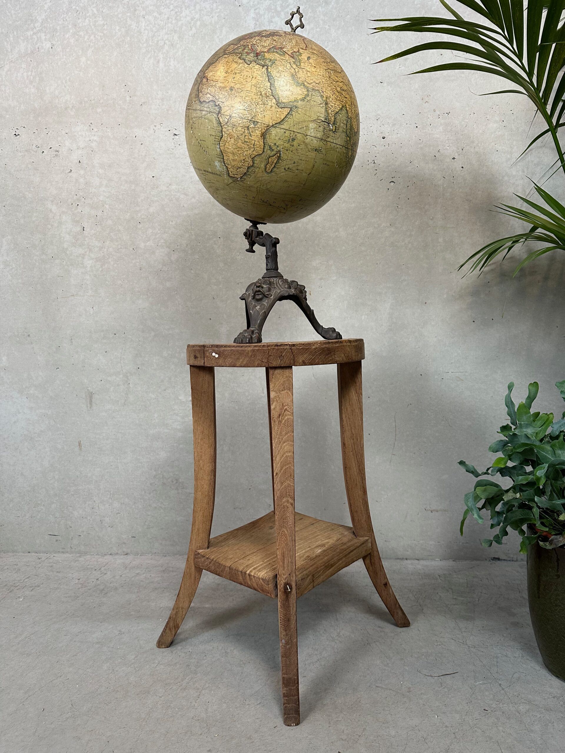 Old round side table