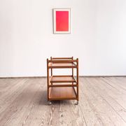 Service trolley and bar Johannes Andersen Silkeborg Denmark Teak