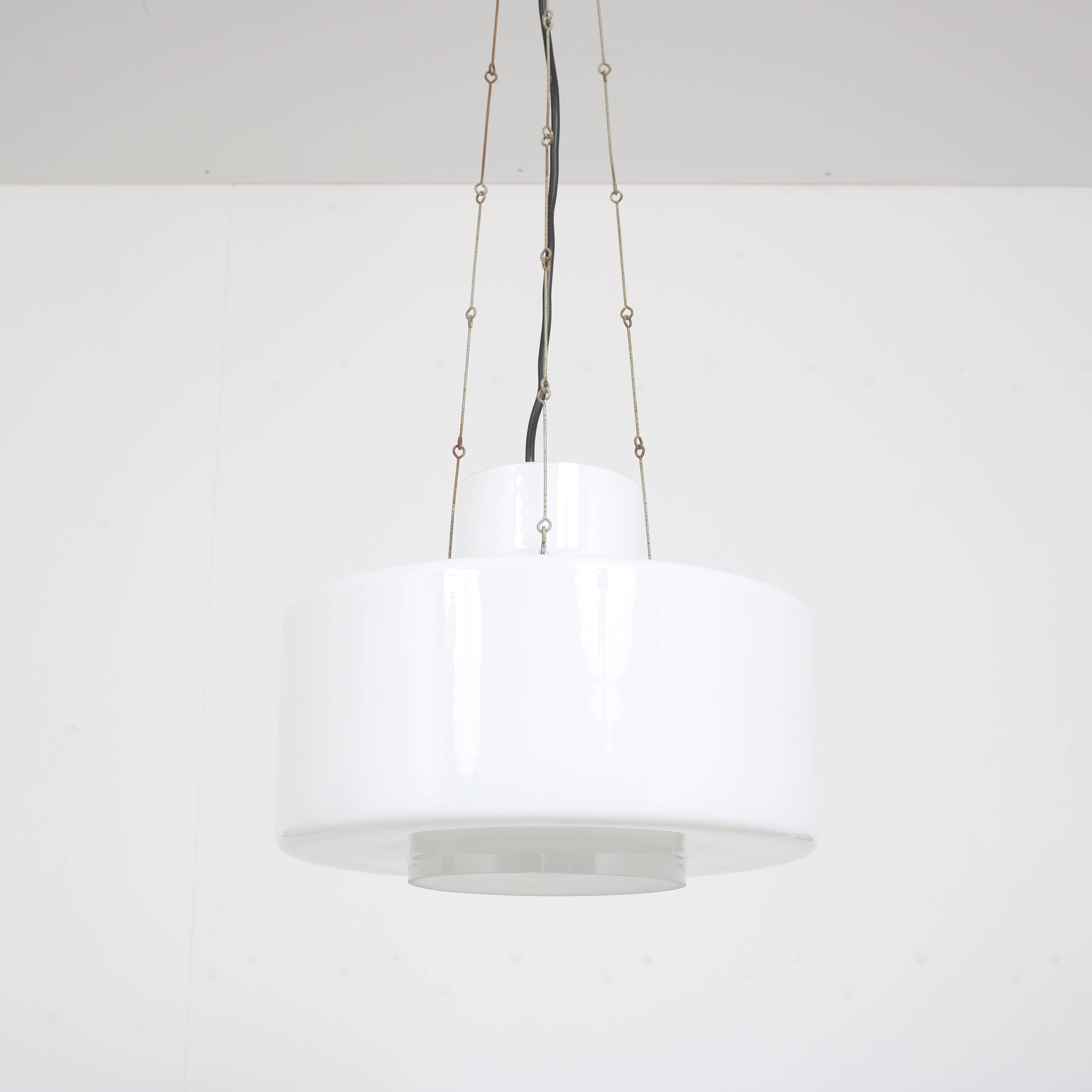 1970s Hanging lamp by Herbert Proft for Glashütte Limburg, Germany