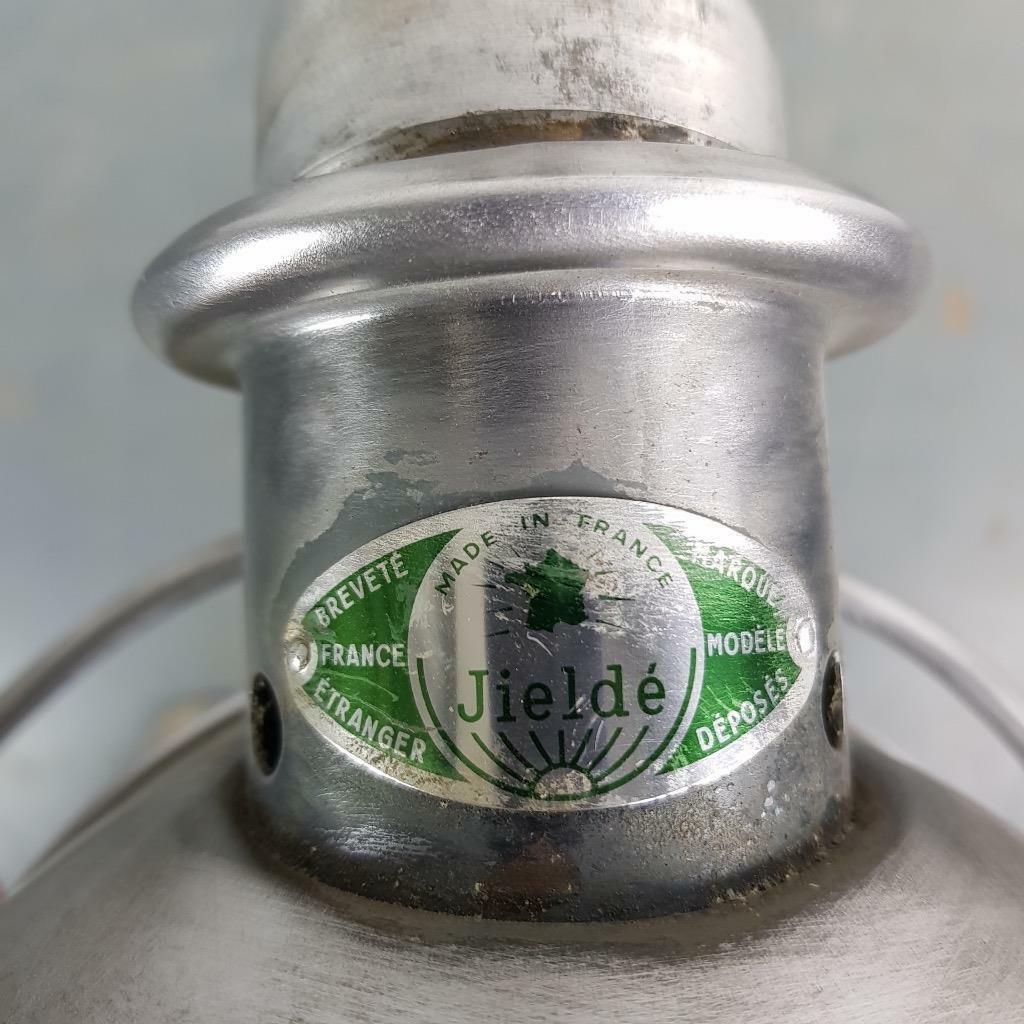Vintage industrial lamppost stripped and polished Jielde