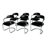 Série de 6 chaises design vintage