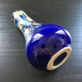 Vase bleu flammé