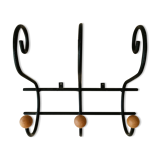 Coat rack/wrought iron hat holder