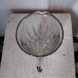 Pichet broc ancien verre soufflé moulé