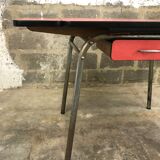 Red formica table