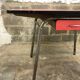 Red formica table