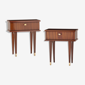 Pair of vintage bedside tables year 50/60