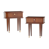 Pair of vintage bedside tables year 50/60