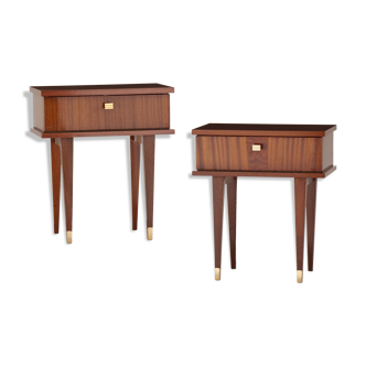 Pair of vintage bedside tables year 50/60