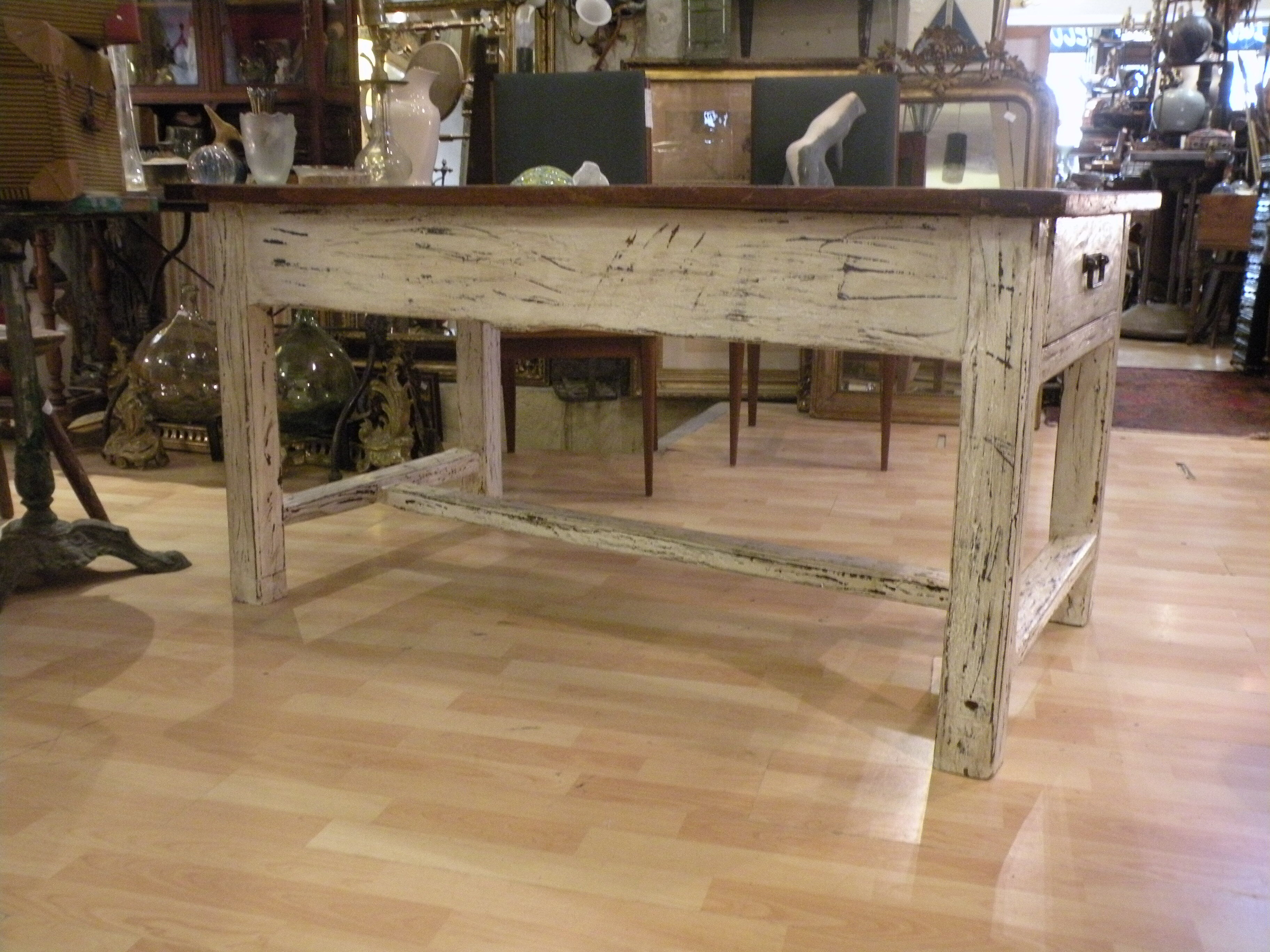 Farm table XIXth, in cherry