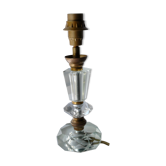 Glass and brass lamp foot