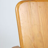 Vintage scandinavian pine lounge chair