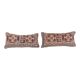 Set of 2 vintage Turkish cushion covers 25x51 cm