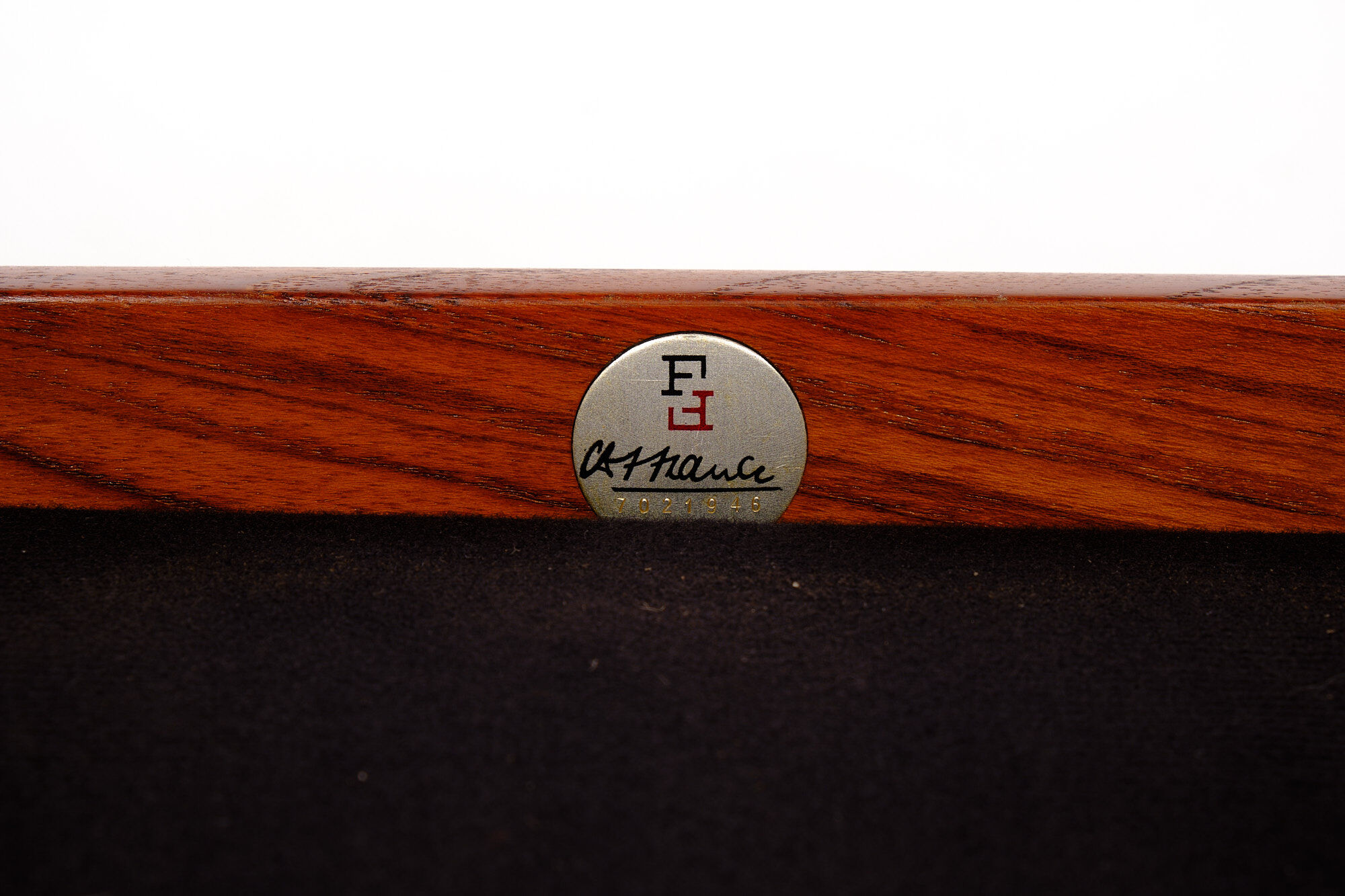 Armchair by Grete Jalk, France Son, cowhide leather and vintage teak from the 1960s