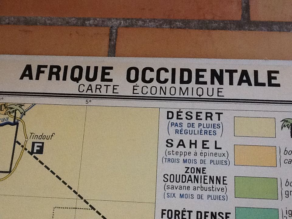 School map No. 26 West Africa and Equatorial hatchet by L. Francis
